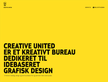Tablet Screenshot of creativeunited.dk